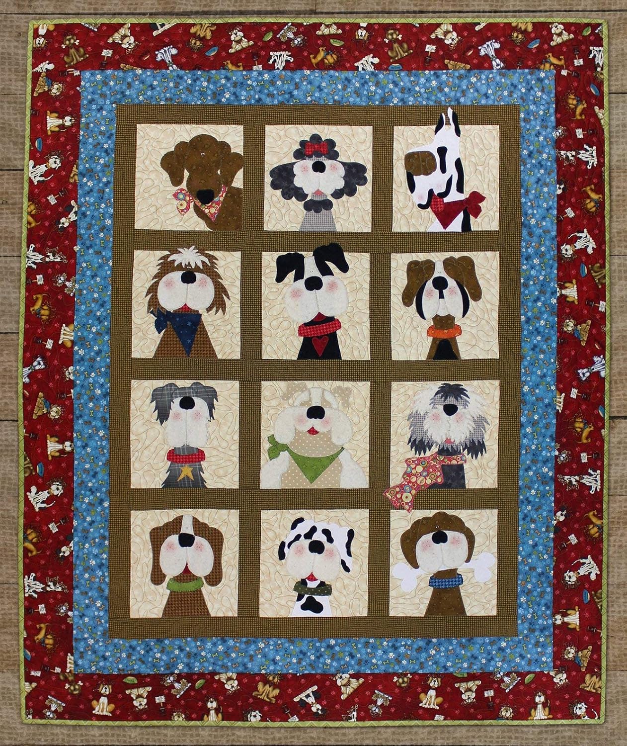 Pattern~Dog-Gone Cute~Applique Pattern by Whole Country Caboodle