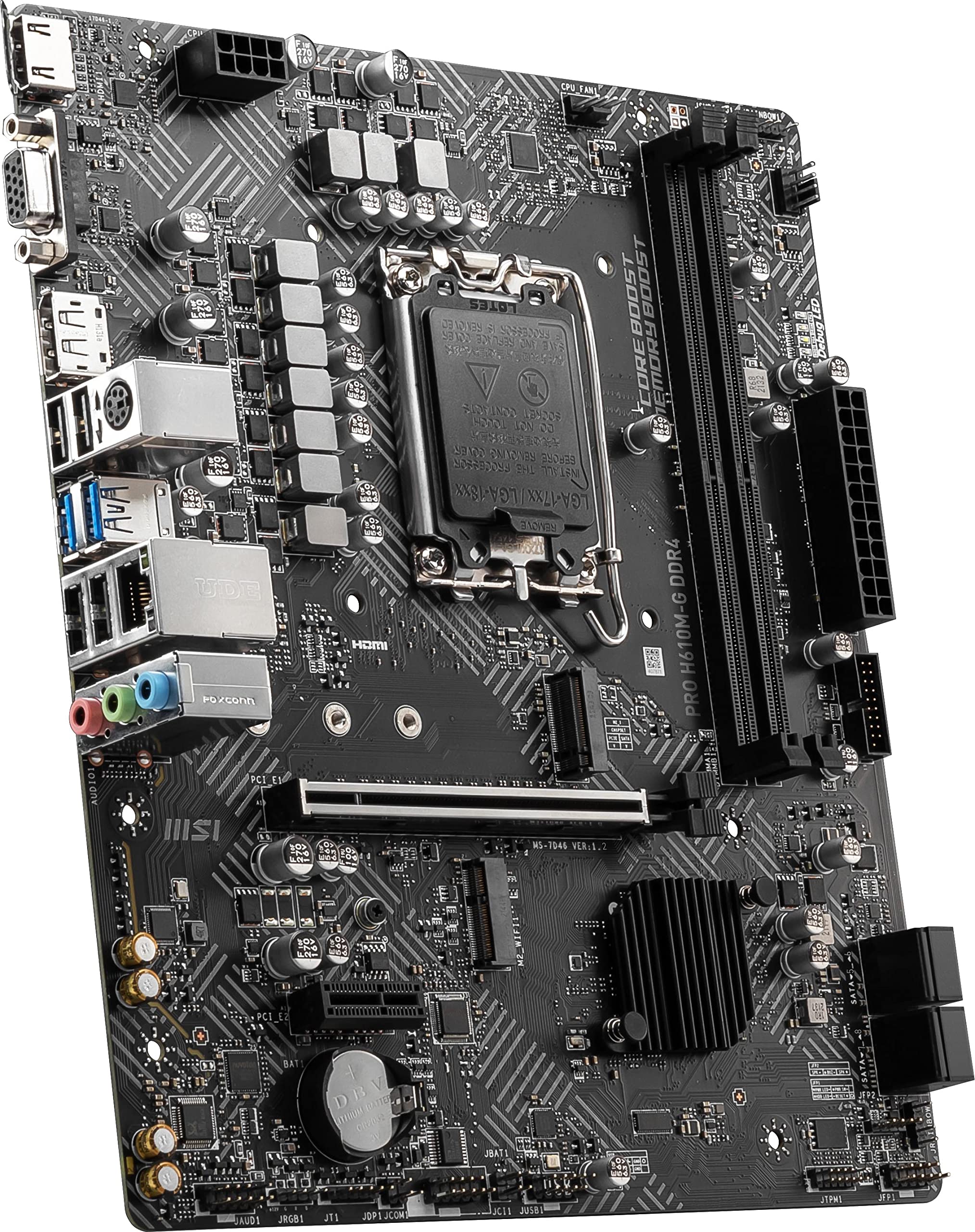 Amazon.com: MSI PRO H610M-G DDR4 V1 Motherboard (12th/13th/14th