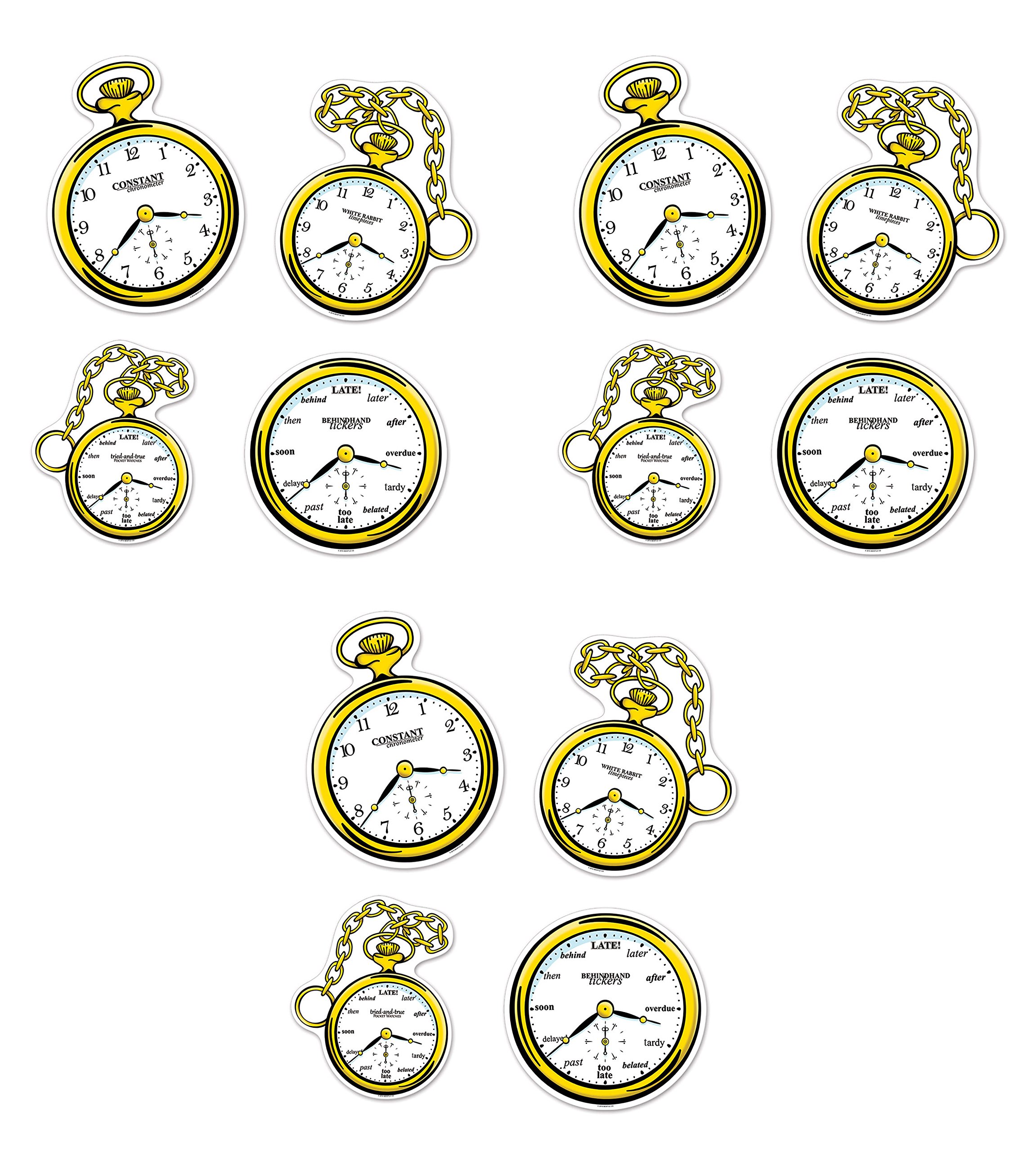 Beistle , 12 Piece Clock Cutouts, 10
