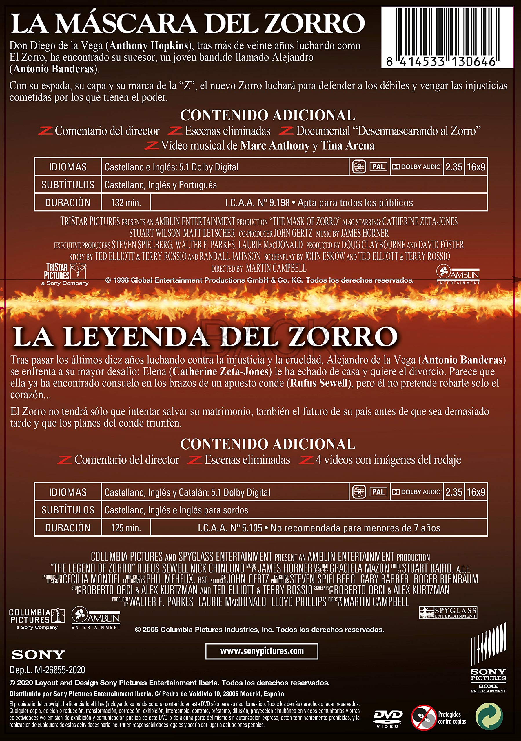 El Zorro 1-2 (DVD)
