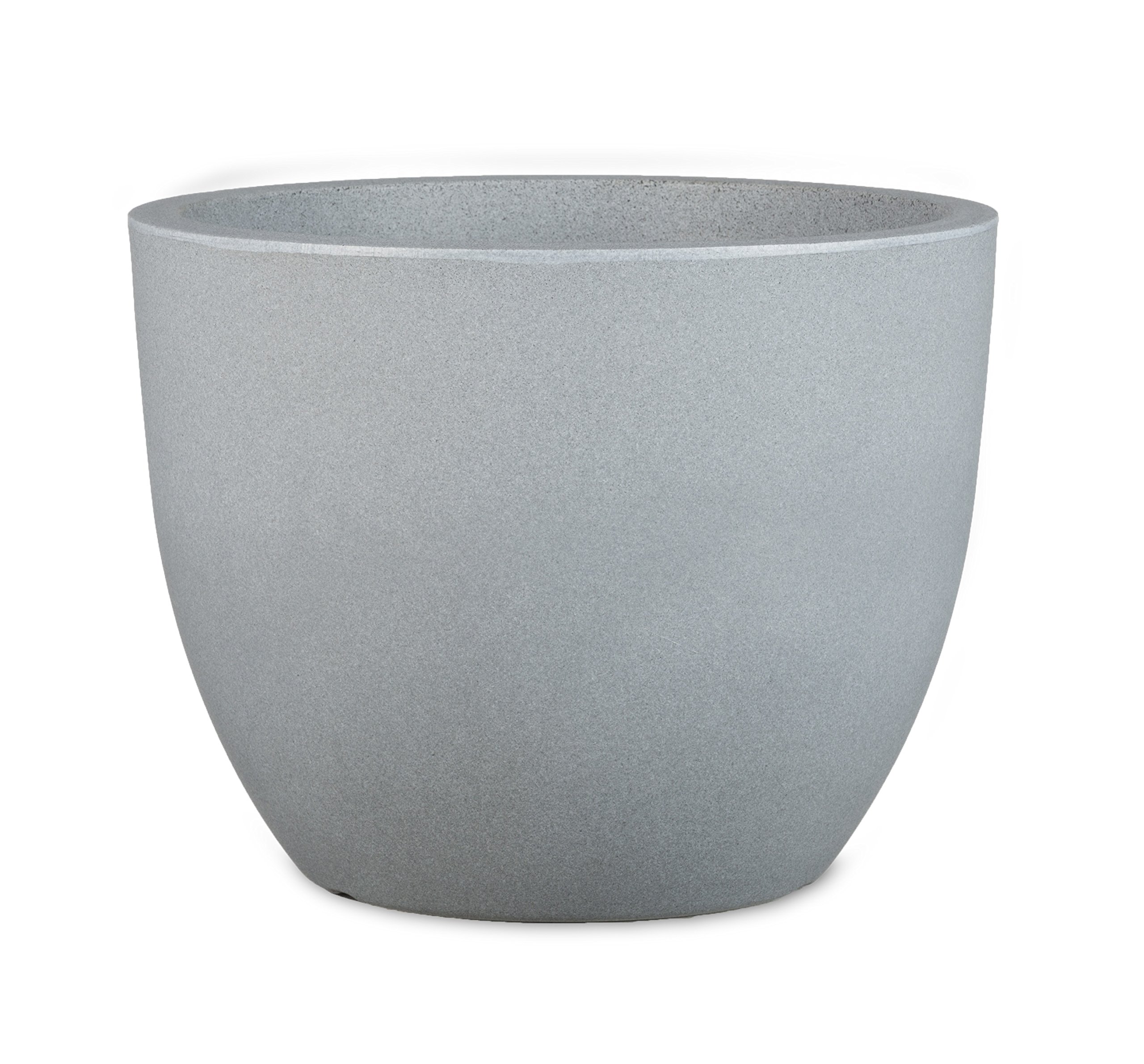 Scheurich Firenze Pflanzgefäß aus Kunststoff, Grau, Ø 59,5 cm, H 45,8 cm | Recycelter Kunststoff, 10 Jahre Garantie, Für den Außenbereich