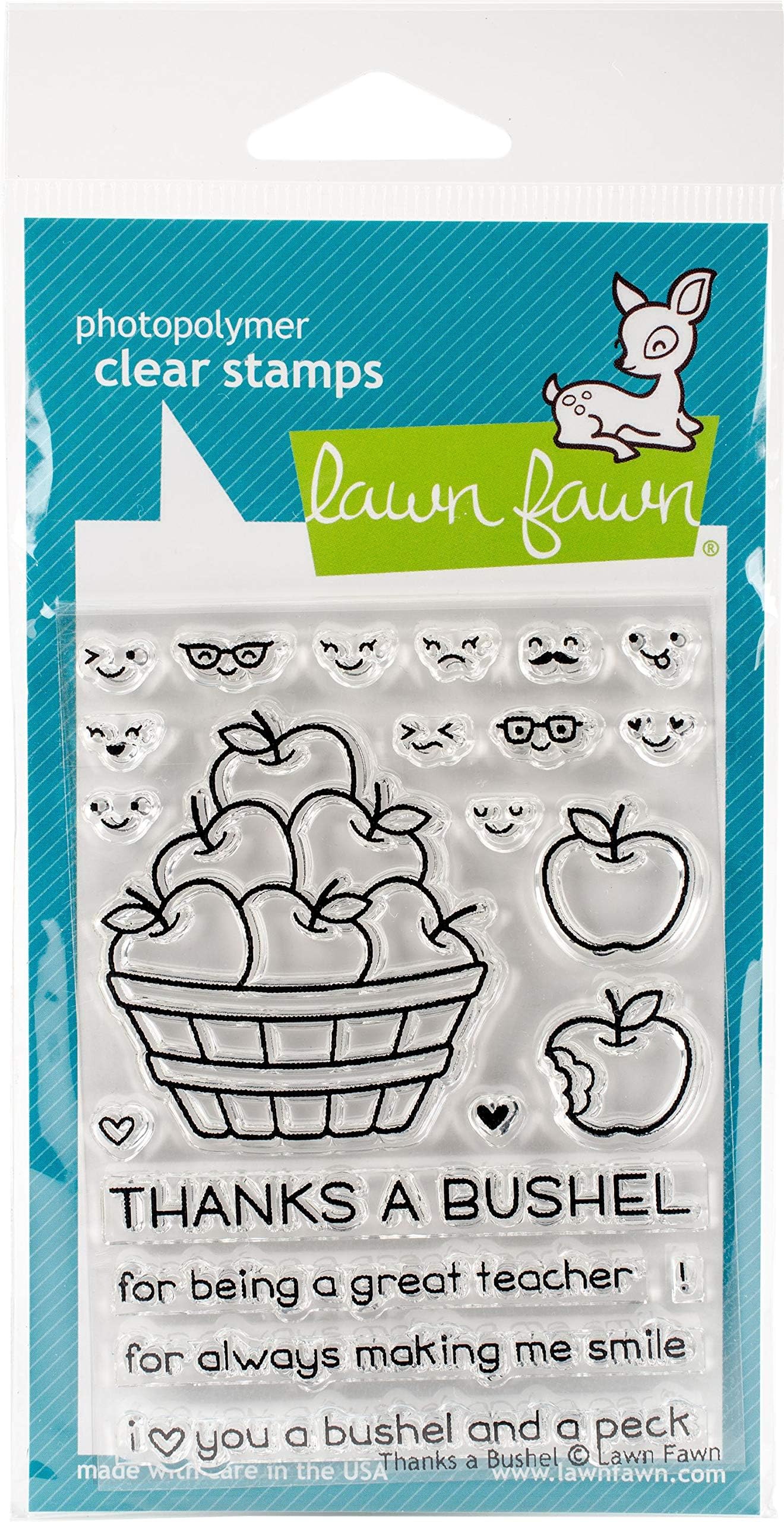 Lawn Fawn Clear Stamp Thanks A Bushel
