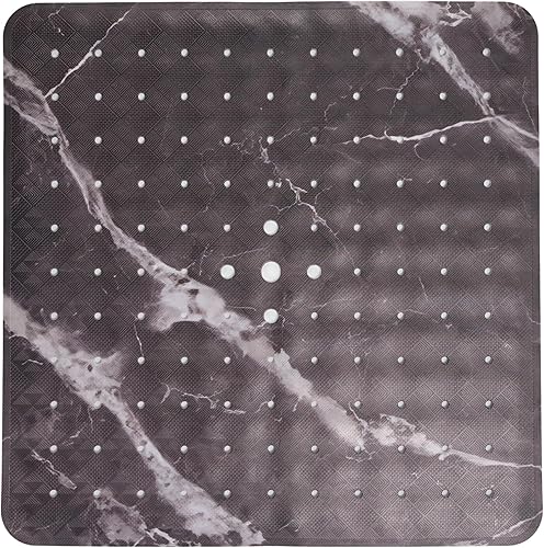 Miniatura 18 de ENKOSI Alfombrilla de ducha antideslizante cuadrada - 21x21 púrpura claro, ideal para personas mayores - Antideslizante, sin deslizamiento Morado