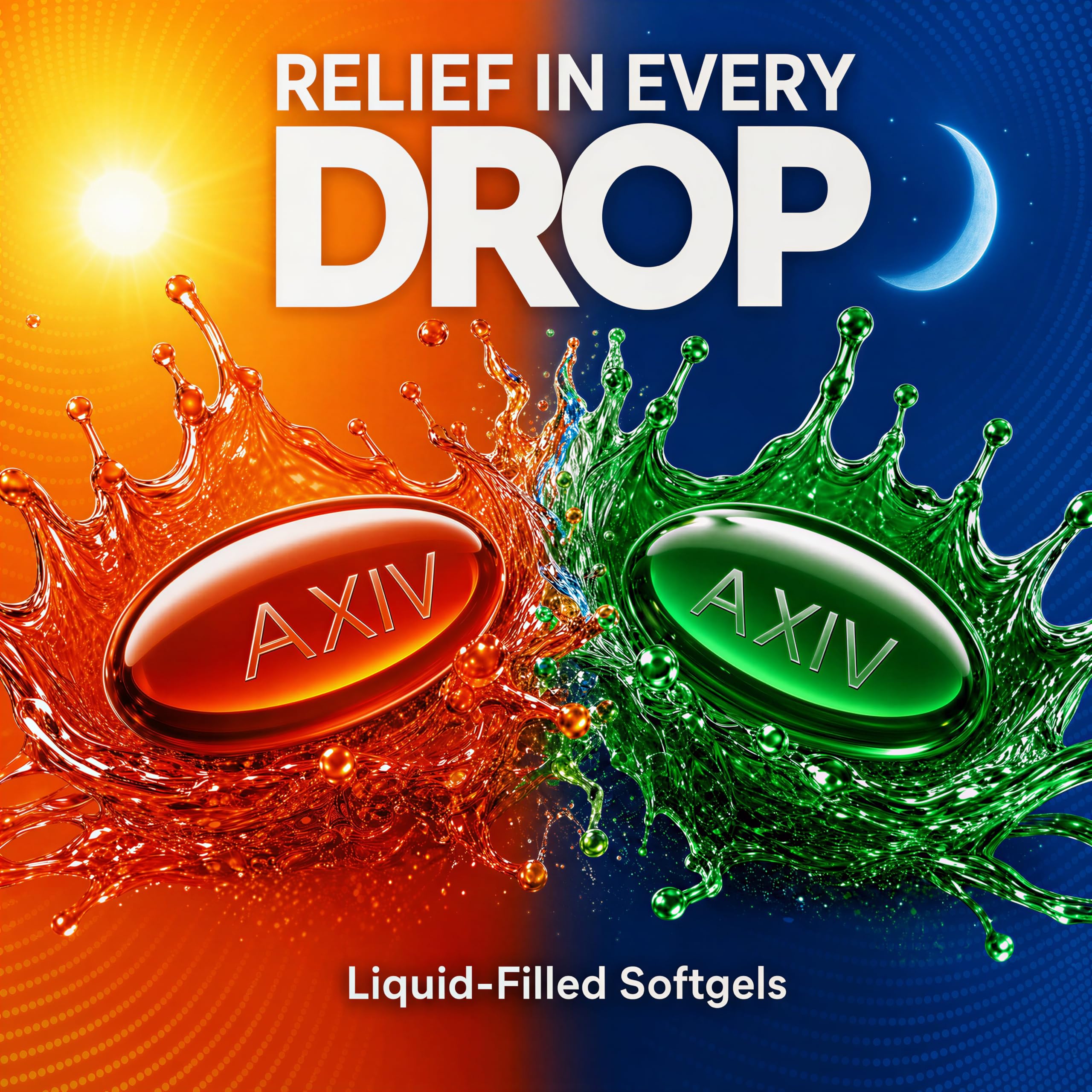 AXIV Day & Night Cold & Flu Medicine Combo Pack, 48 Softgels for Adults — Amazon image 3