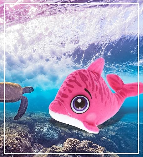 Miniatura 8 de DolliBu Peluche de delfín, para niños y adultos, regalo de peluche abrazable, lindos animales de peluche para niñas y niños, 5.5 pulgadas