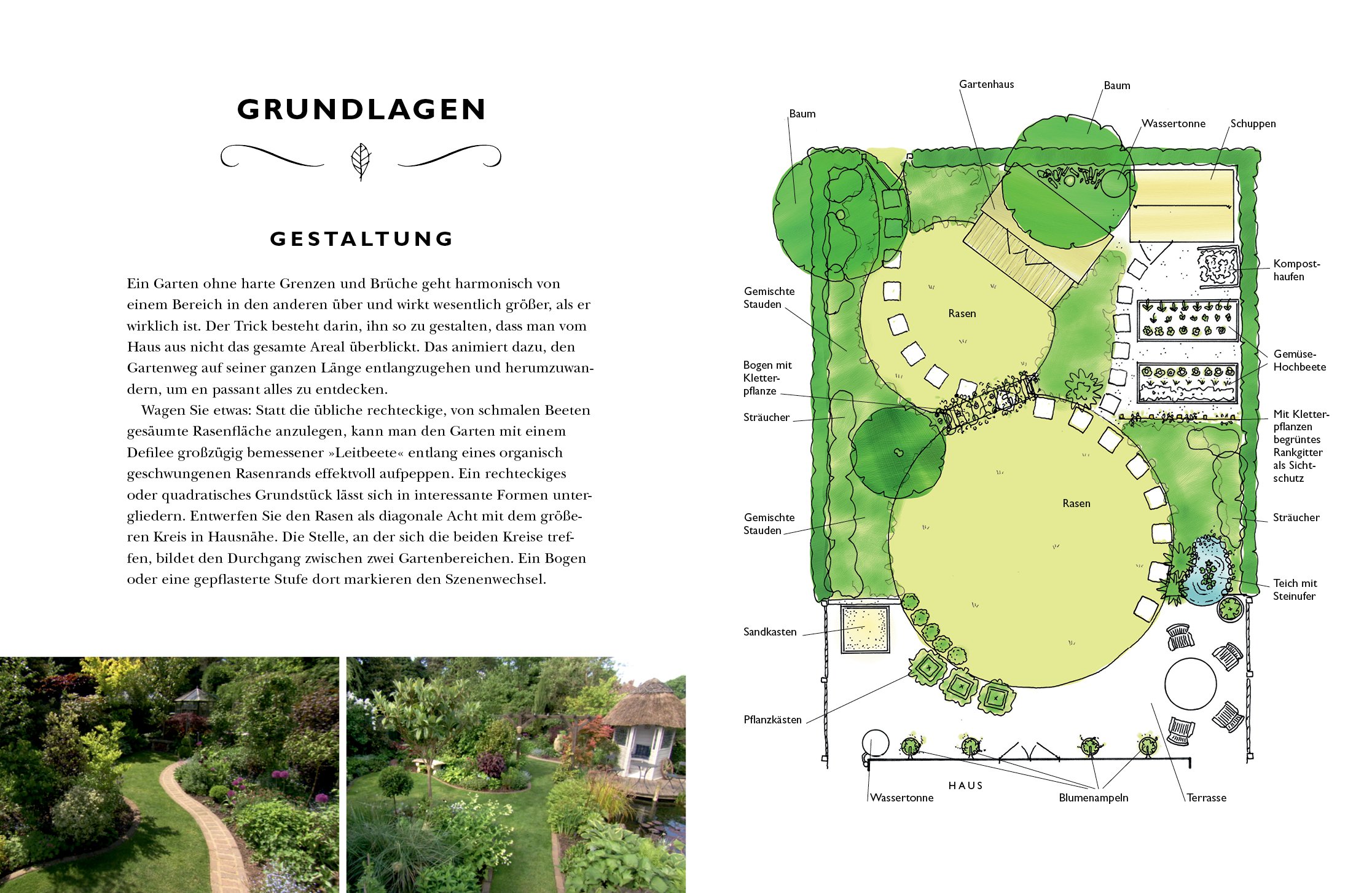 Gartenstile & Gestaltung: Individuelle Themengärten vom Cottage- bis zum Rosengarten: Individuelle Themengärten vom Cottage- bis zum Rosengarten. Mit Pflanzplänen