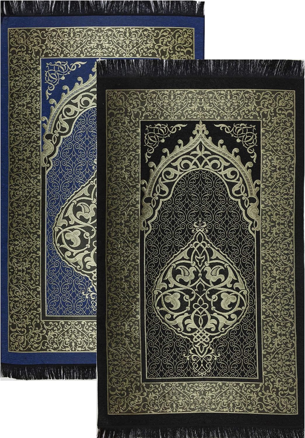 Modefa Islamic Prayer Rug Thin Woven Chenille and Taffeta Turkish Sajadah