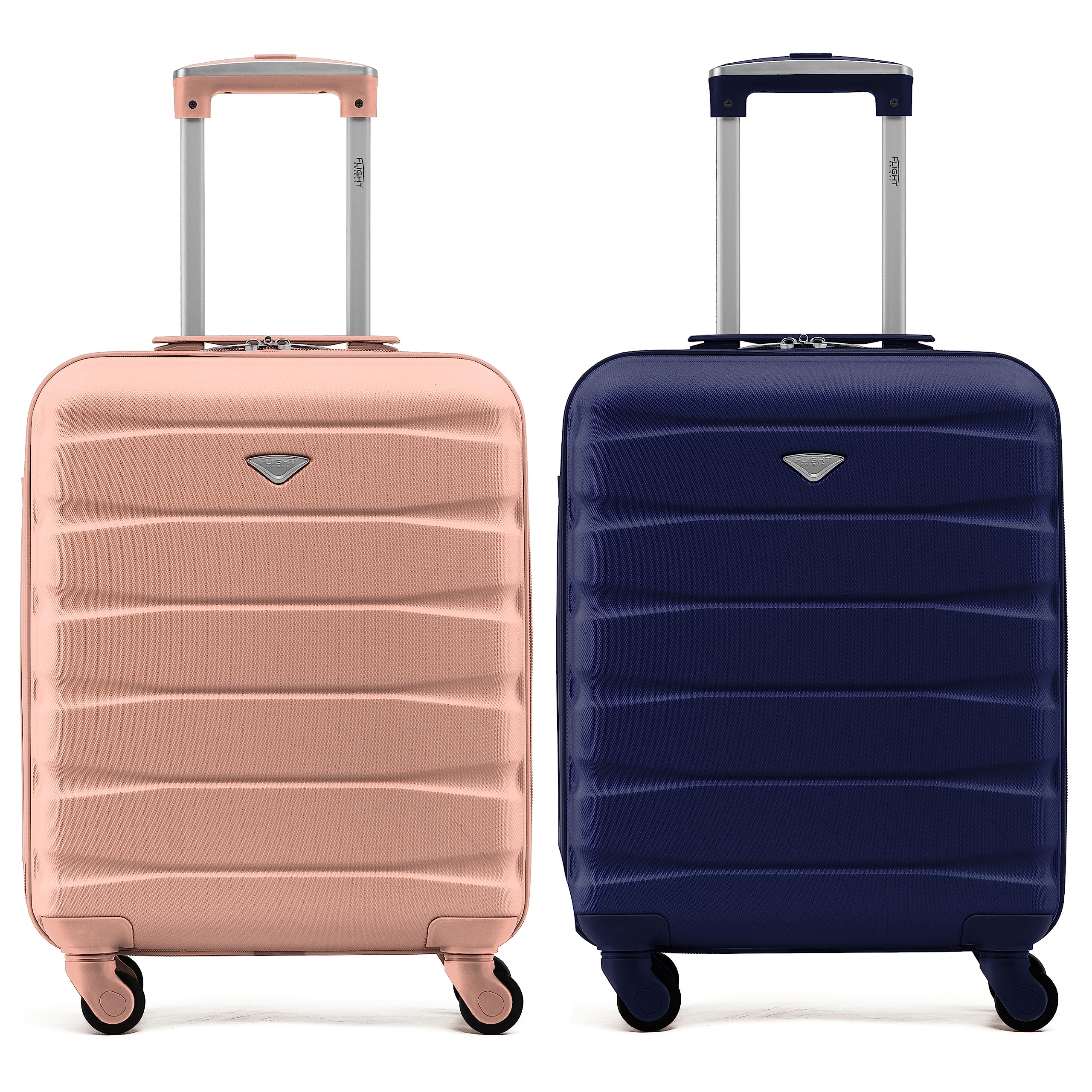 Flight Knight Suitcase Set of 2 Lightweight 4 Wheel ABS Hard Case Cabin Carry On Hand Luggage Approved for Over 100 Airlines Including easyJet, British Airways, Ryanair & Many More 55x35x20cm — view 106