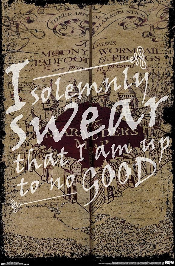 Amazon.com: Trends International Harry Potter Marauder's Map Wall ...