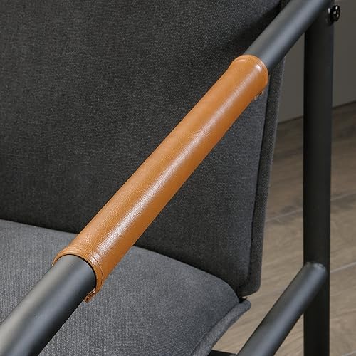 Miniatura 7 de Sauder Boulevard Cafe - Sillón de metal, acabado gris carbón