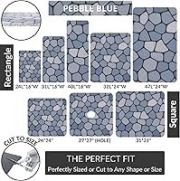 Vista 6 de ENKOSI Alfombra antideslizante para ducha y baño Loofah - Comodidad acolchada suave - Sin ventosas para bañeras lisas o texturizadas - Drenaje