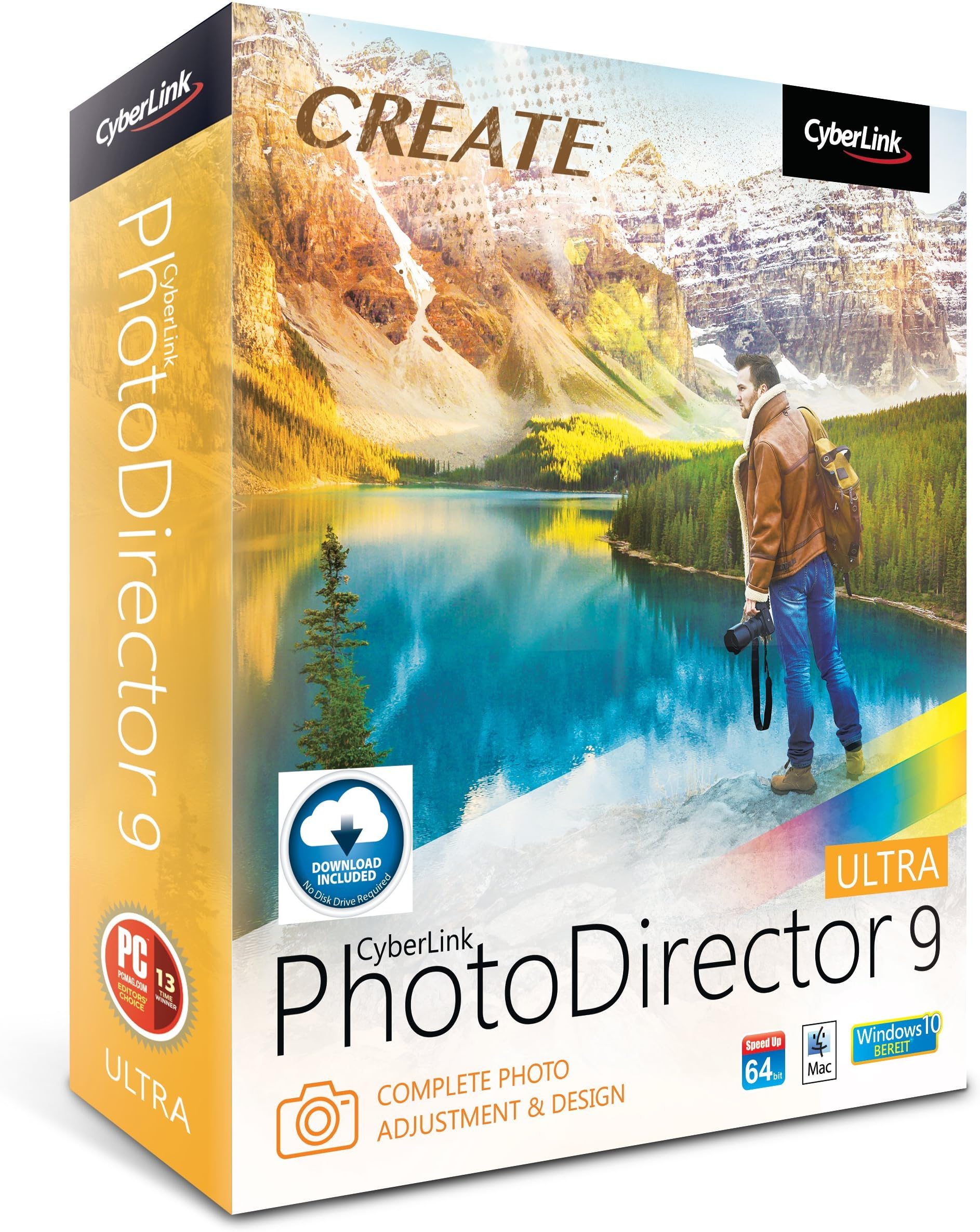 Cyberlink PhotoDirector 9 Ultra: Complete Photo Editor For Travel, Landscapes and Portraits