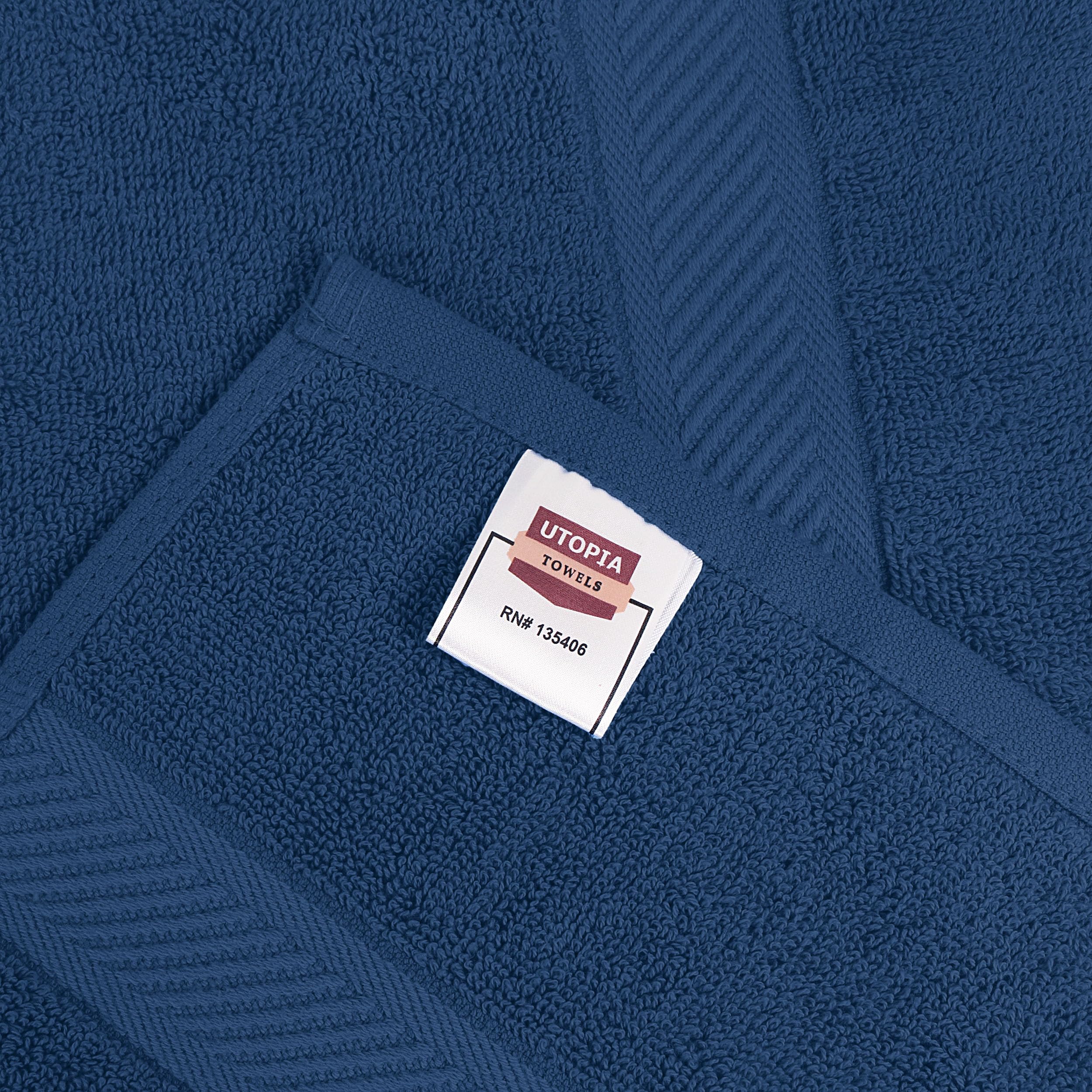 Utopia Towels - Set di 6 asciugamani da bagno, 100% cotone filato ad anello (60 x 120 cm), medi, leggeri e altamente assorbenti, ad asciugatura rapida, asciugamani di alta qualità per hotel, spa e