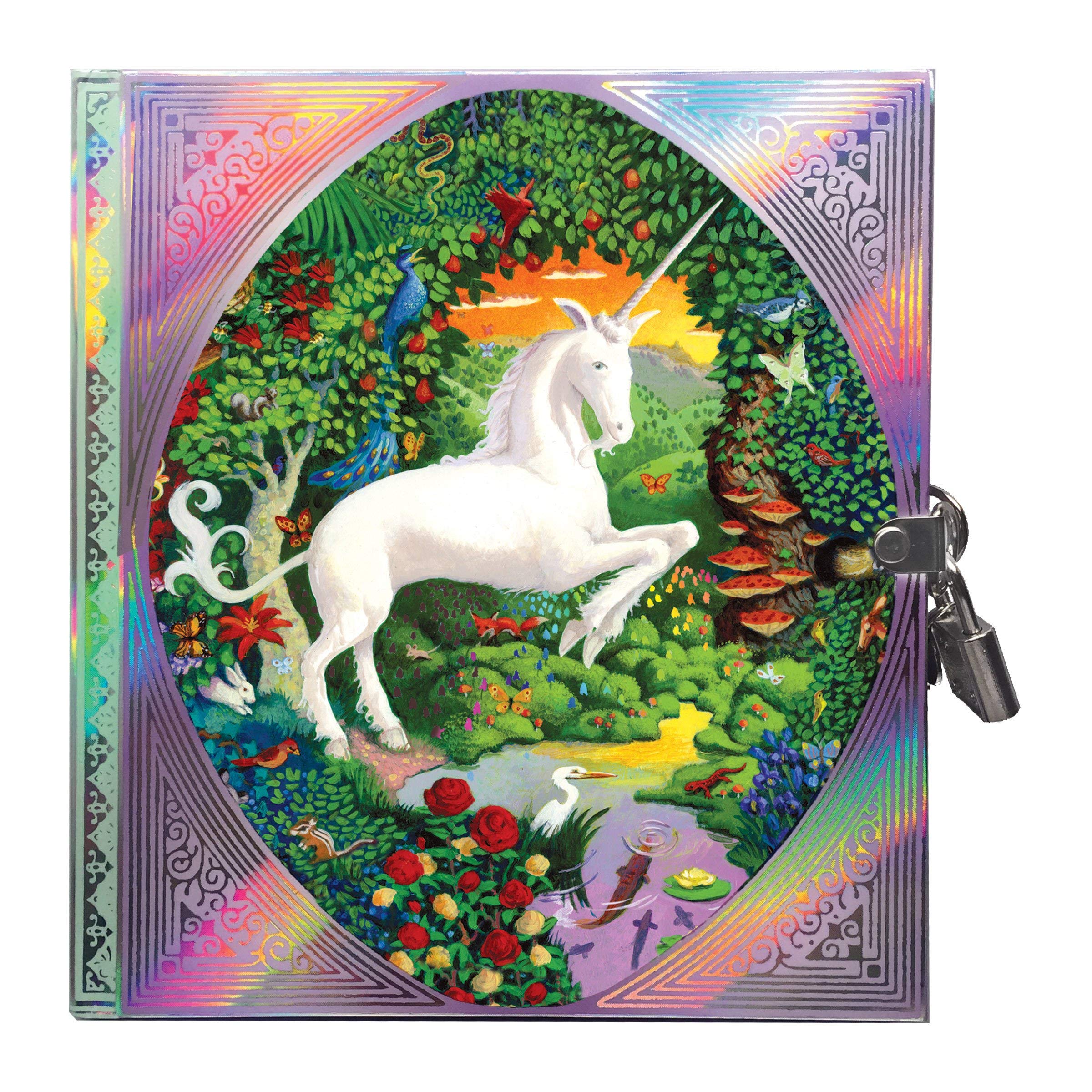 Licorne Journal Secret eeBoo carnet intime ligné pour ecriture