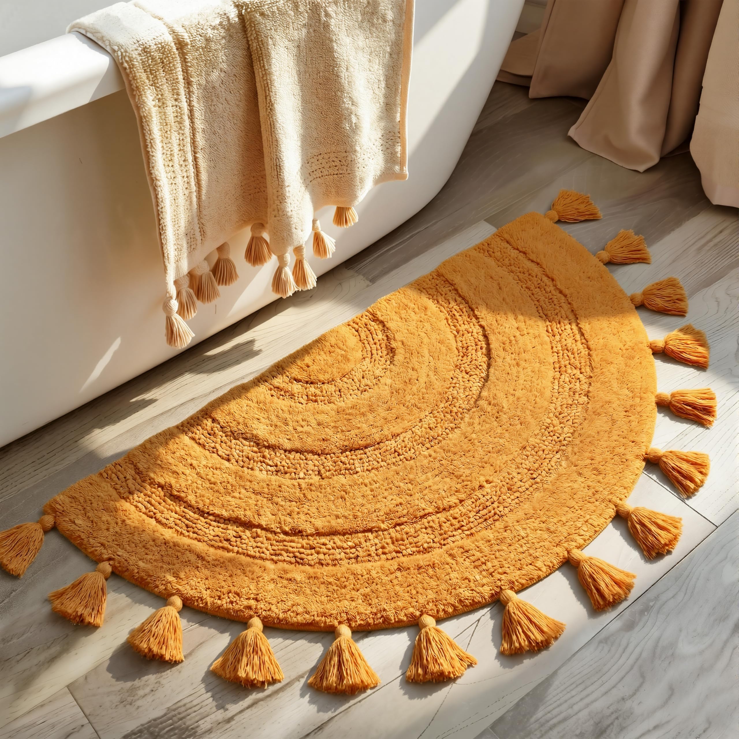 KOEXM Half Circle Boho Rug