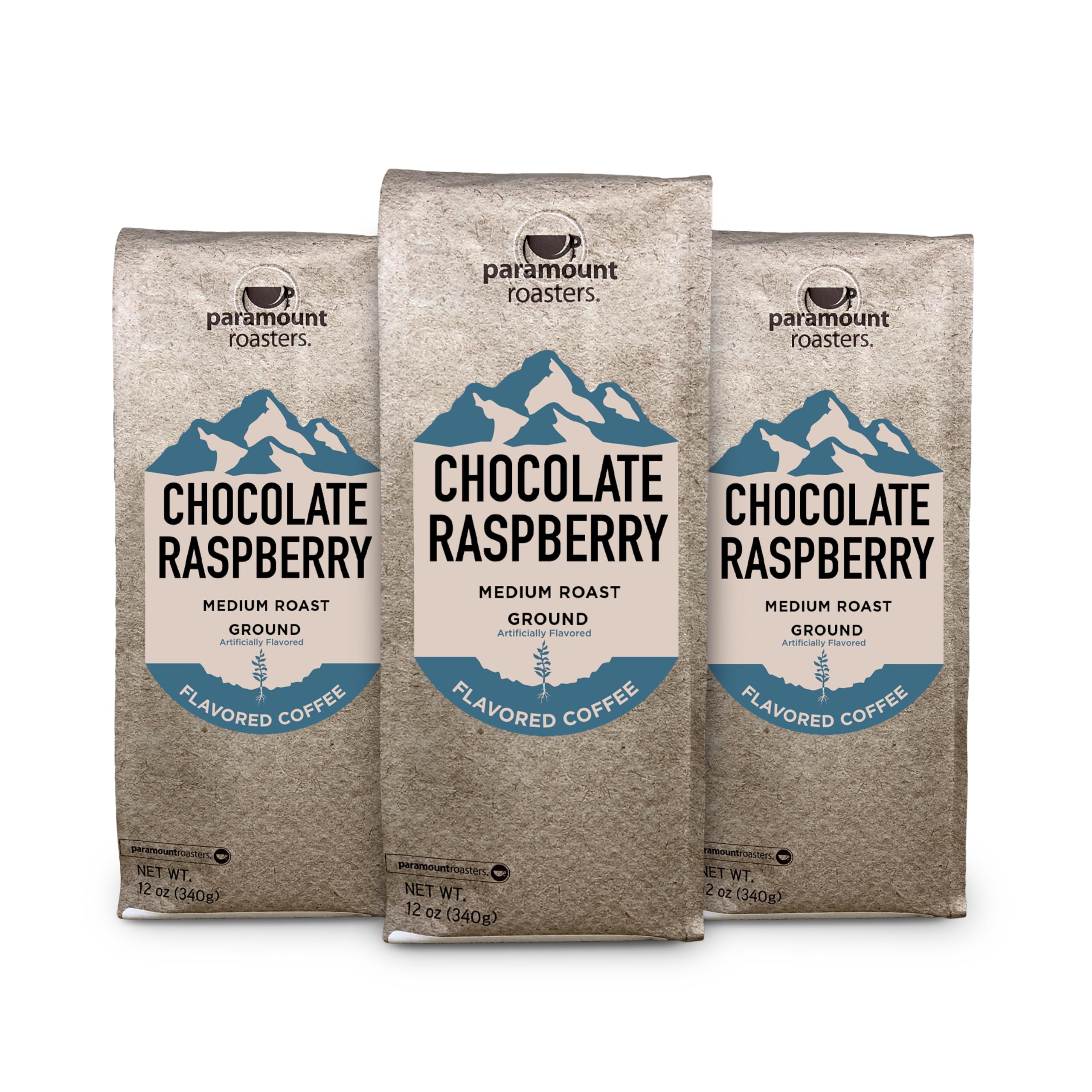 Paramount Roasters Chocolate Raspberry Ground Coffee, 12 oz, Pack of 3