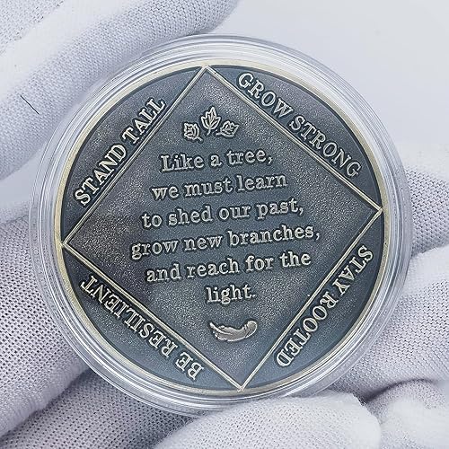 Miniatura 3 de Monedas inspiradoras Árbol de la Vida - Cita motivacional y diseño artístico