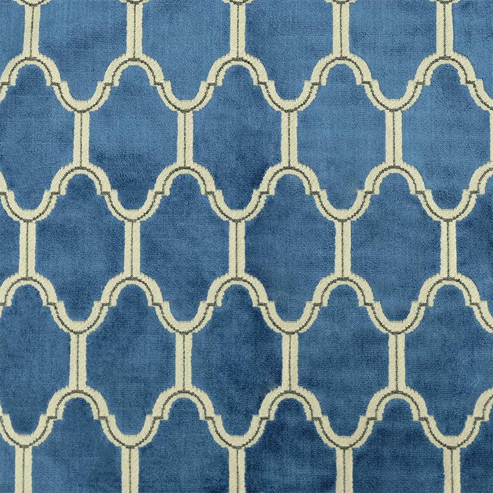 Alaya Fabric | Geometric Cut Velvet | Upholstery Fabric & Drapery & Curtain Fabric
