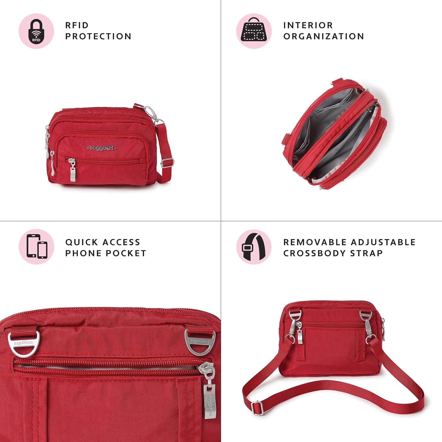 Miniatura 7 de Baggallini Bolsa triple con cremallera