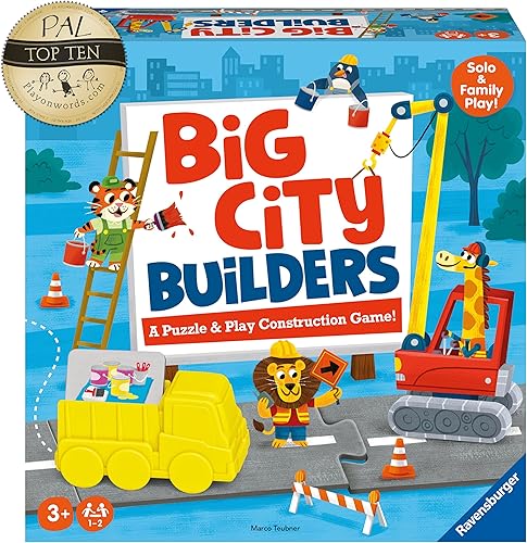 Miniatura 6 de Ravensburger Big City Builders - Juego de construcción de rompecabezas y juego preescolar atractivo Desarrollo de habilidades Diversión y