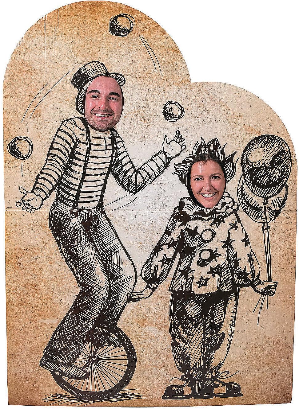 Vintage Circus Photo Stand in - Party Decor - 1 Piece