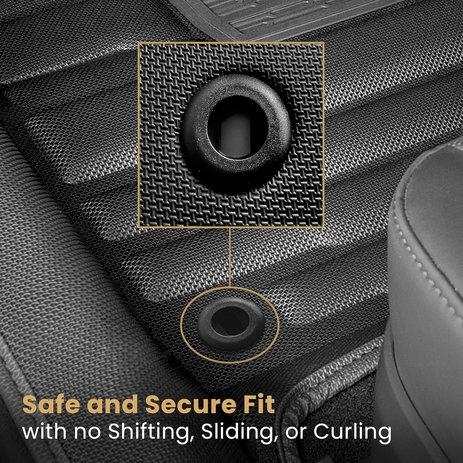 TuxMat - for Subaru Crosstrek 2024-2026 Gas Models - Custom Car Mats - Maximum Coverage, All Weather, Laser Measured - This Full Set Includes 1st and 2nd Rows