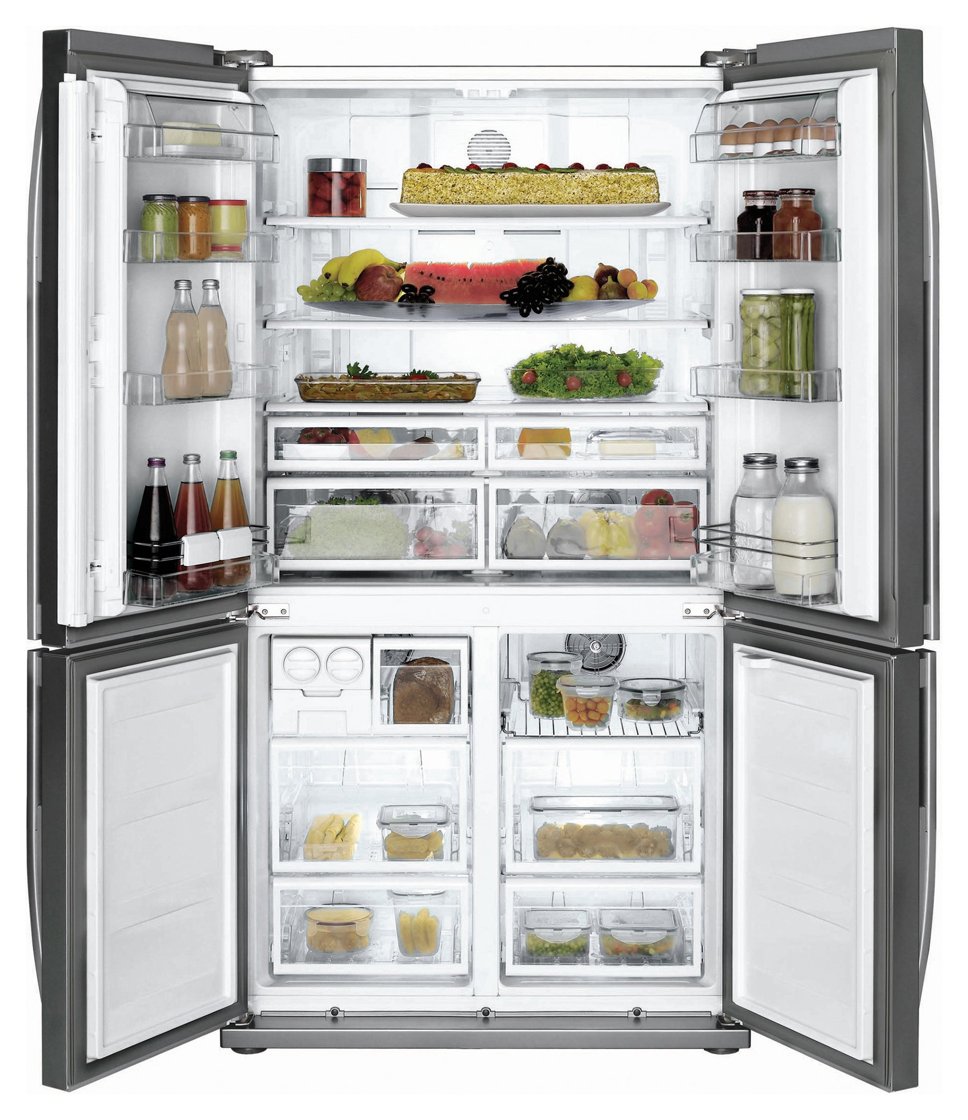 Beko GNE 114631 x de Side By Side/A + +/182 cm Hauteur/357 kWh/an/385 L Partie isotherme/155 L Partie Congélateur/Acier inoxydable Fingerprint Free