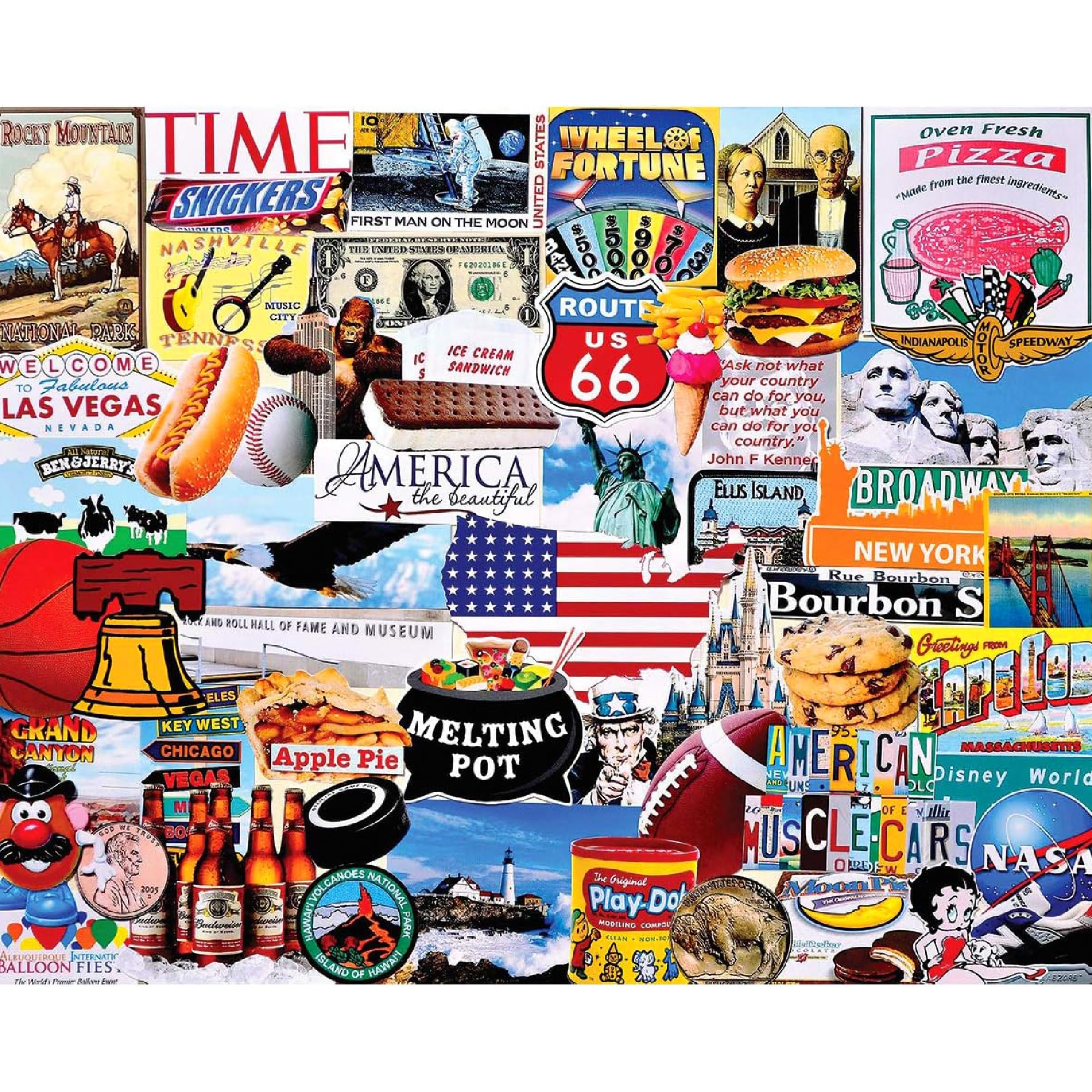 White Mountain Puzzles I Love America - 1000 Piece Jigsaw Puzzle