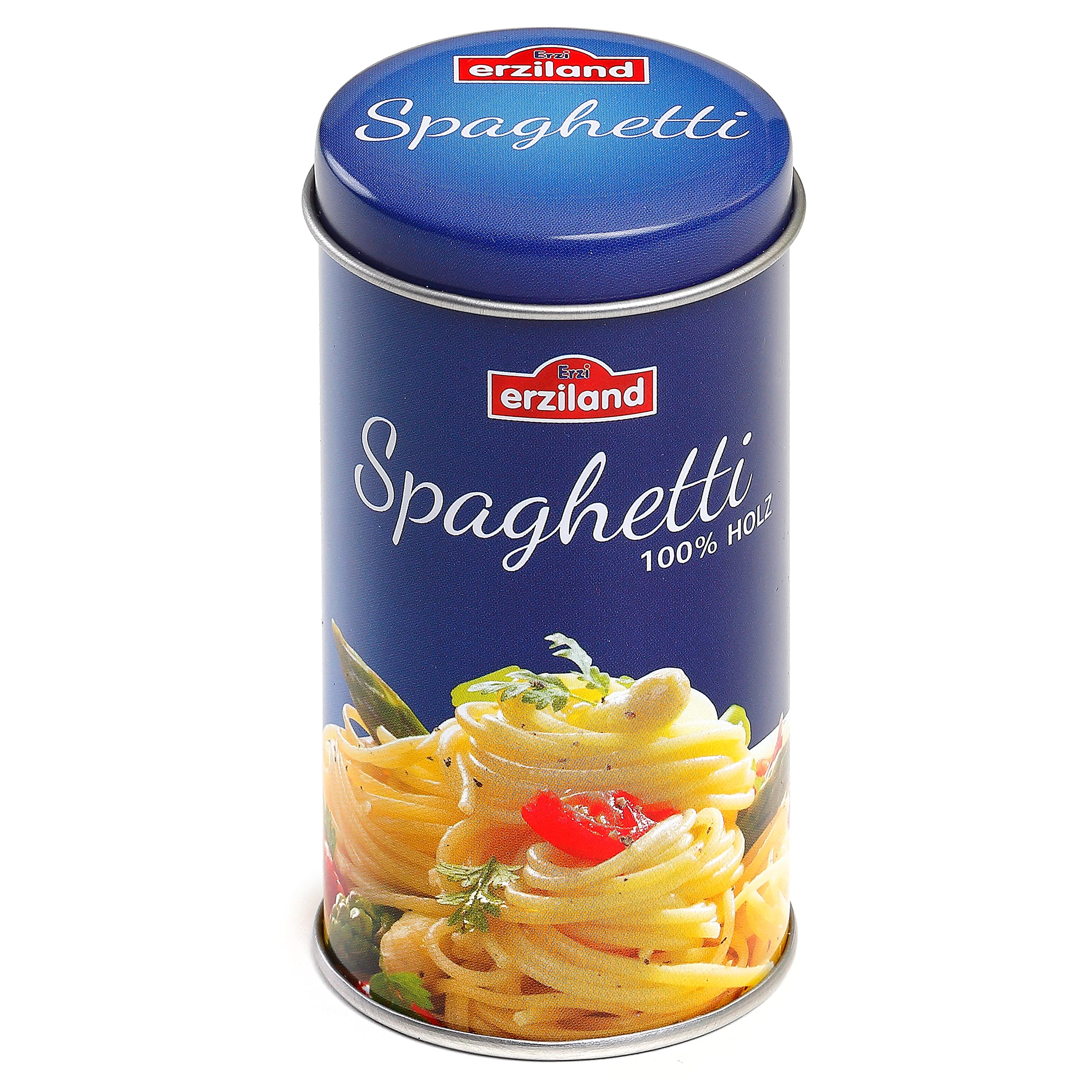 Erzi Boîte à Spaghettis En Bois 25 Pièces - Jeu De Dînette Et Marchande - Fabriqué En Allemagne - Hêtre Massif - Dès 3 Ans