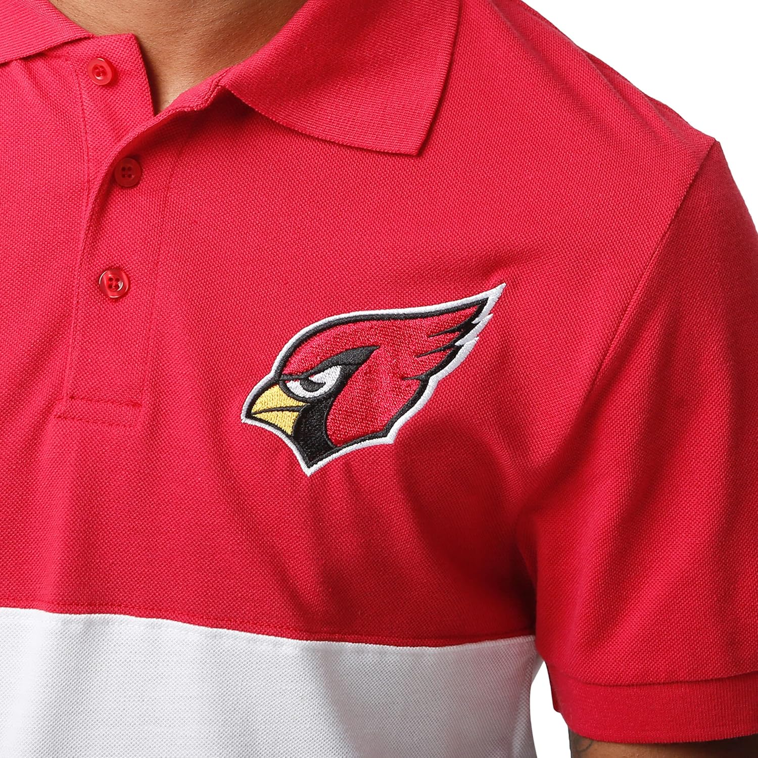 FOCO Men's NFL Team Logo Polo Short Sleeve Shirt