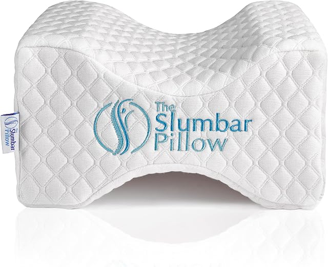 Knee Pillow To Relieve Lower Back, Knee, Hip And Joint Pain, Sciatica And Pregnancy Discomfort ideal for side sleepers. Premium Contour Leg pillow With Washable Cover, Free Ebook Included