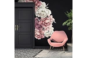 Big Roses Wall Decal: Peel and Stick a Bountiful Floral Tapestry in Your Home