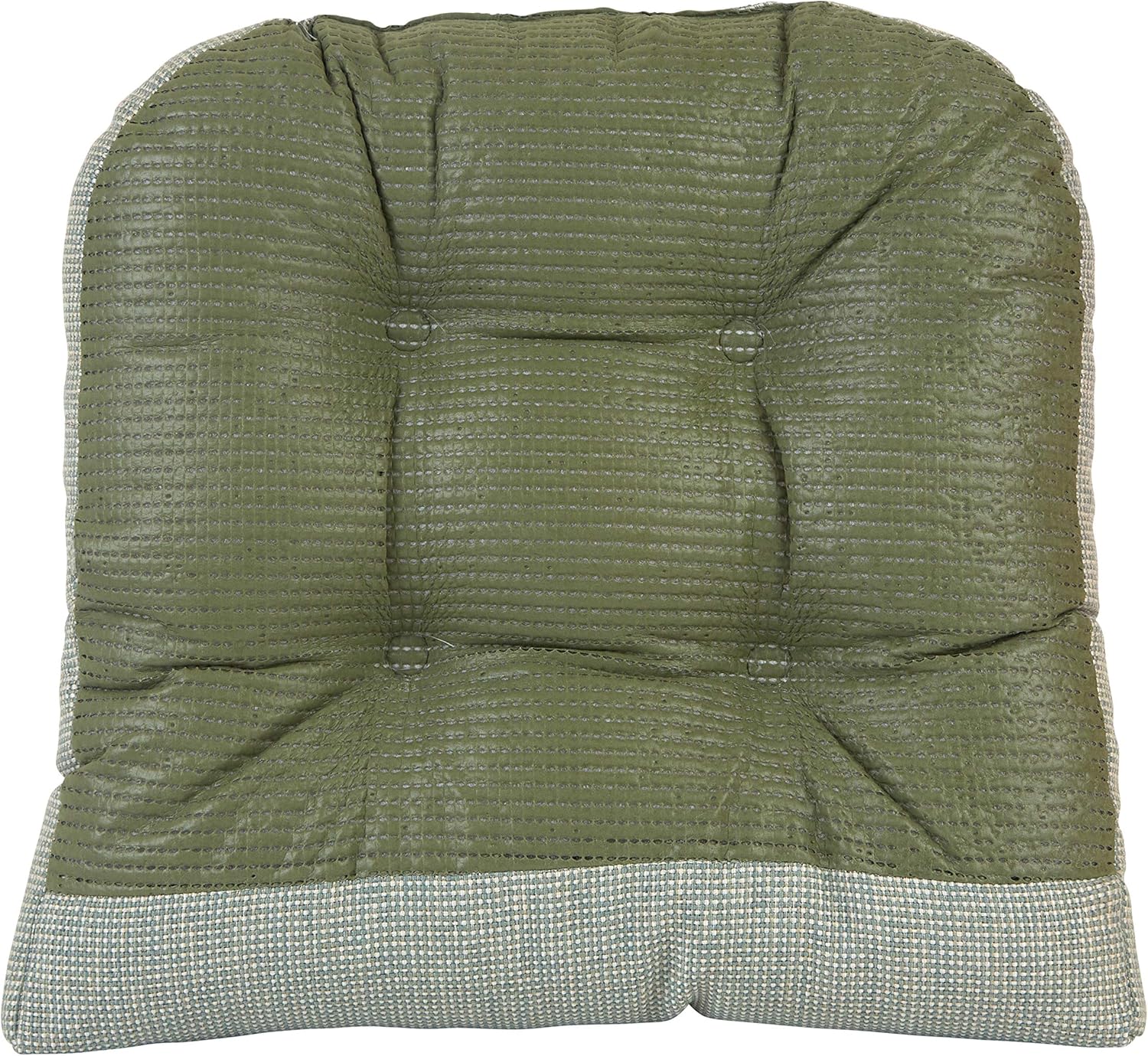 Solid Spa Polyester Non-Slip Dining Chair Cushions, 15x15 Inches, 4 Pack