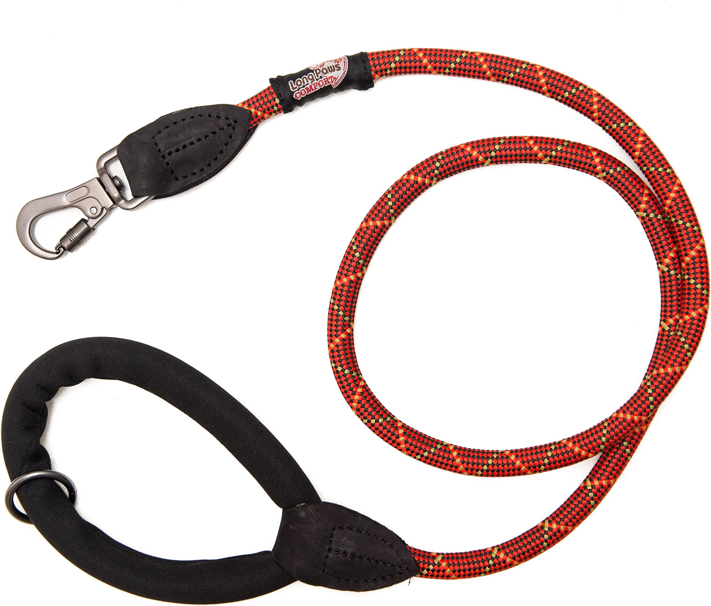 Long Paws Comfort Collection Lead Padded Rope, 110 cm/44-Inch, Orange