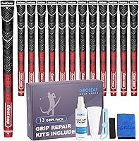 Vista 26 de Geoleap Golf Grips Set of 13- Grips with Tapes and Grips with All Repair Kits for Choice,Hybrid Golf Club Grips All Weather Contral, High Feedback &