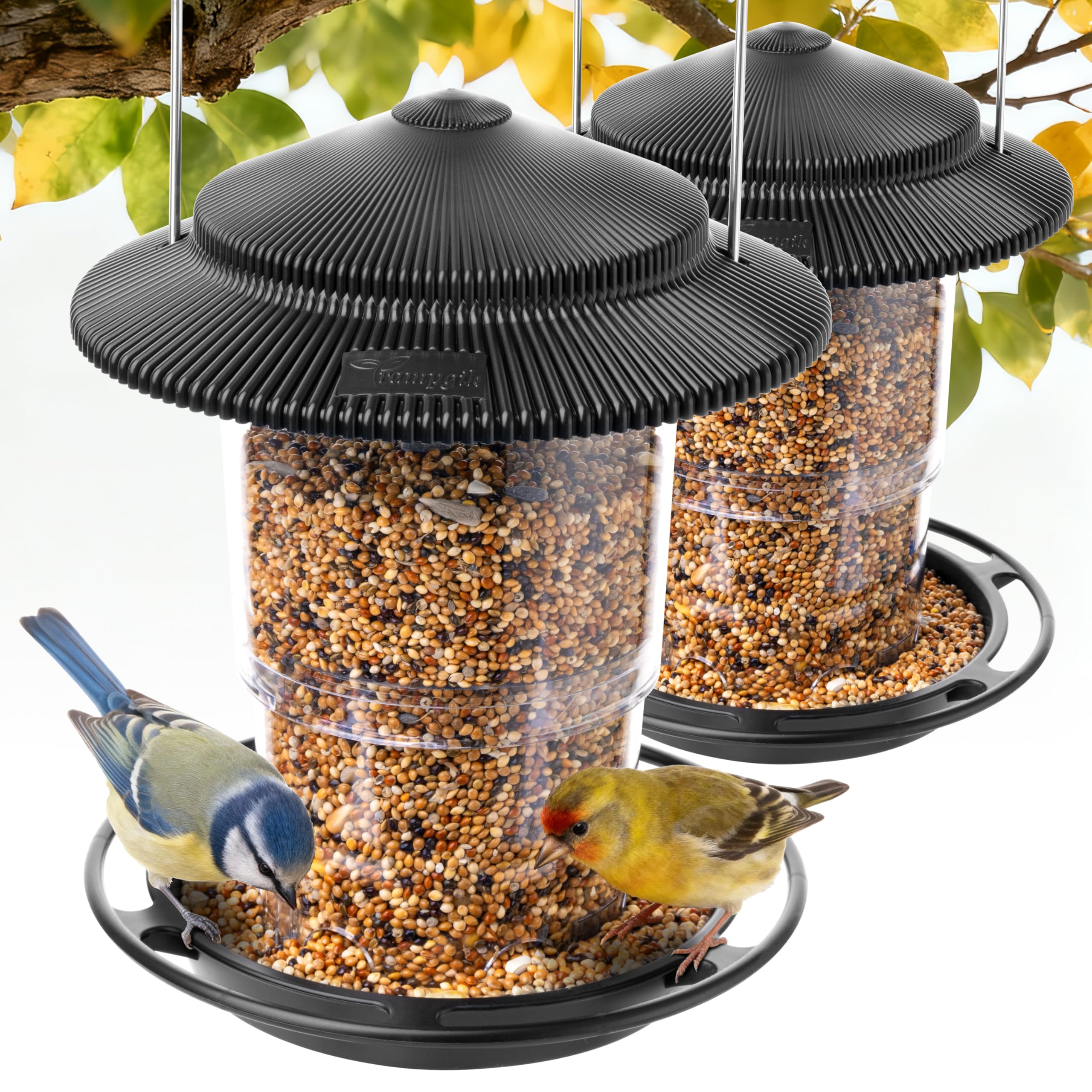 TrampgiK Retractable 2-Pack Feeders