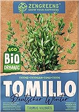 ZenGreens® - Organic thyme seeds - Herb seeds for easy growing in the garden, balcony or kitchen - ideal for beginners