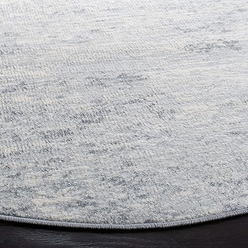 Miniatura 93 de SAFAVIEH Brentwood Collection - Alfombra de área de 9 x 12 pies, gris claro y azul, diseño abstracto moderno, no desprende pelusa y de fácil azul