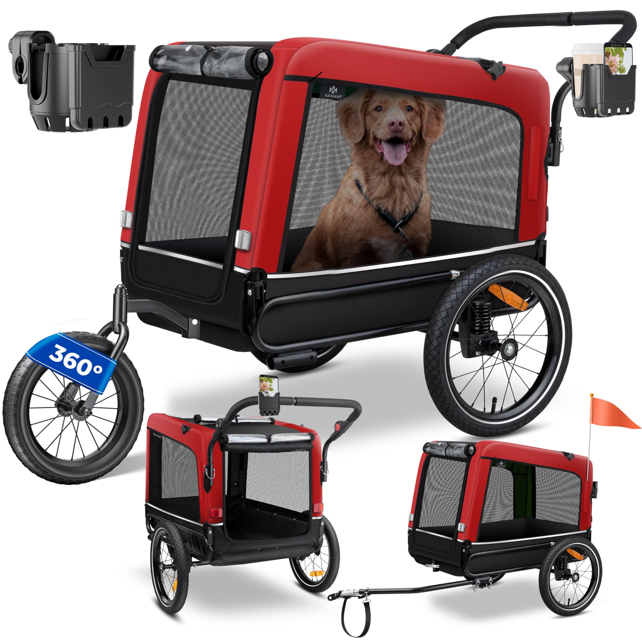 kesser remorque vélo chien