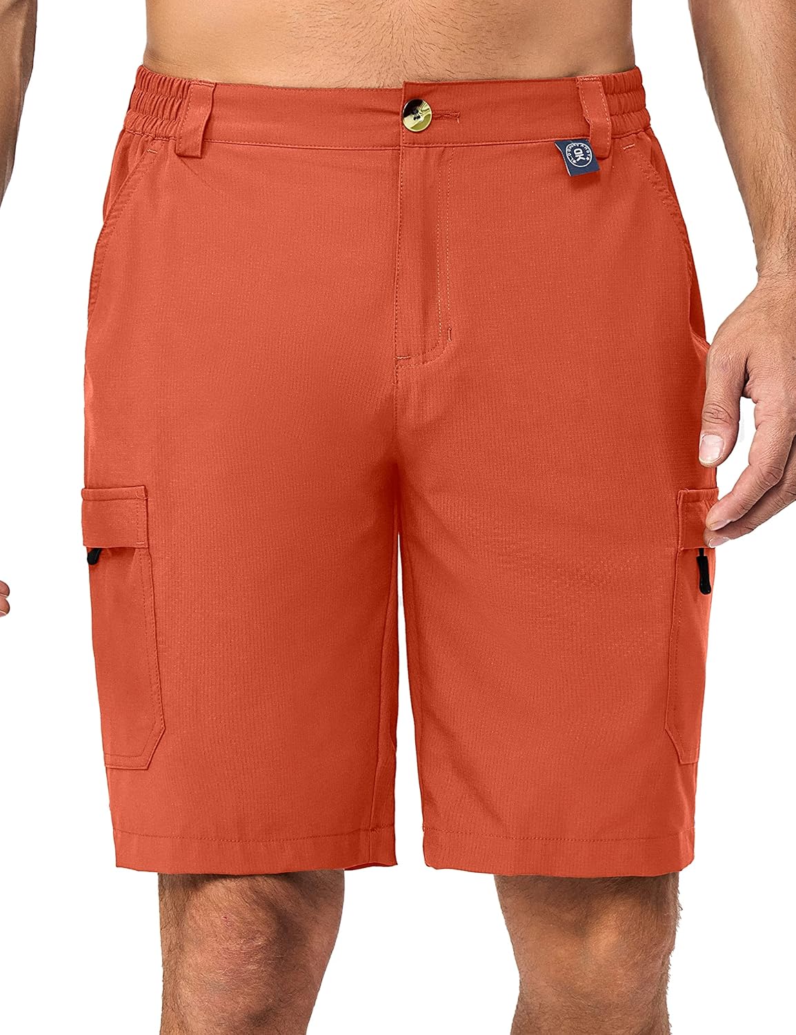 Little Donkey Andy Men's 10 Inch Quick Dry Cargo Shorts Stretch Lightweight Outdoor Hiking Shorts UPF 50