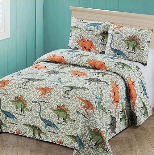 Cubrecama acolchado multicolor de 2 o 3 piezas para niños, niñas y adolescentes