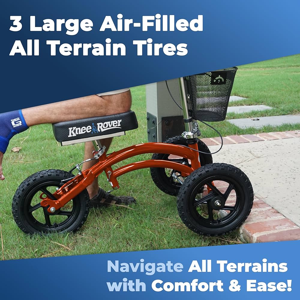 松葉杖のかわり Knee Rover Amazon | 松葉杖の代わりとなるデュアルブレーキシステム付き