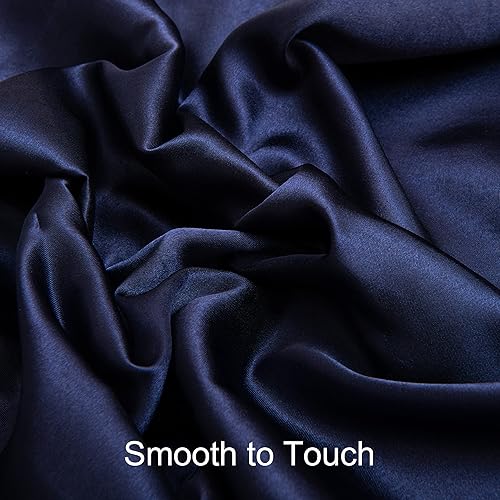 Miniatura 3 de NTBAY Sábana bajera ajustable de satén de seda, súper suave y sedosa de 28 x 52 pulgadas, para colchones estándar de cuna y niños pequeños, unisex,