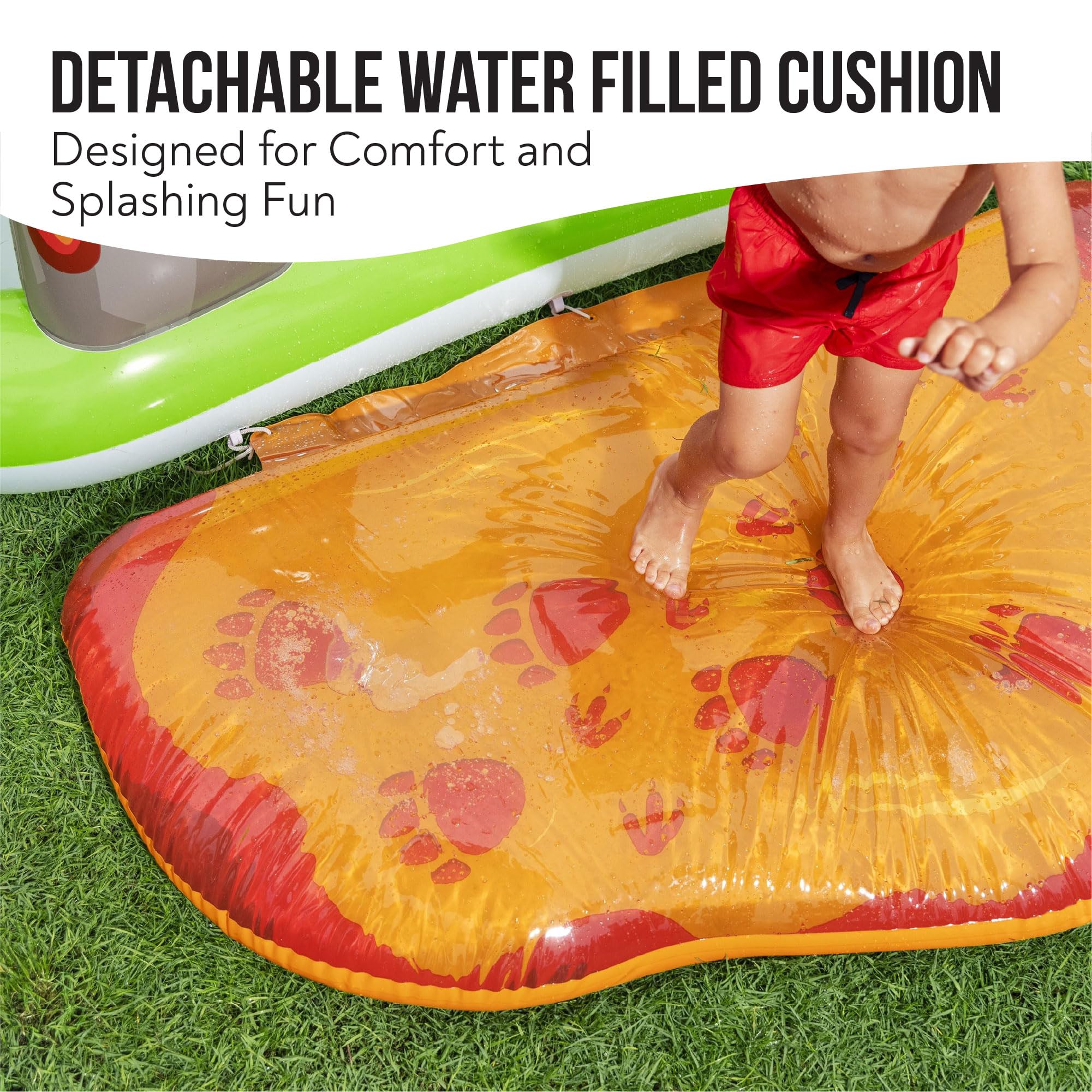 Bestway Parque Infantil acuático y Piscina Infantil Inflable Volcano Springs para niños 2,62 m x 1,88 m x 1,02 m