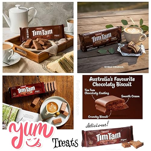 Vista 5 de Arnott's Tim Tam - Galletas de chocolate – Paquete de 6 – Receta original australiana – 66 galletas en total – Importadas de Australia