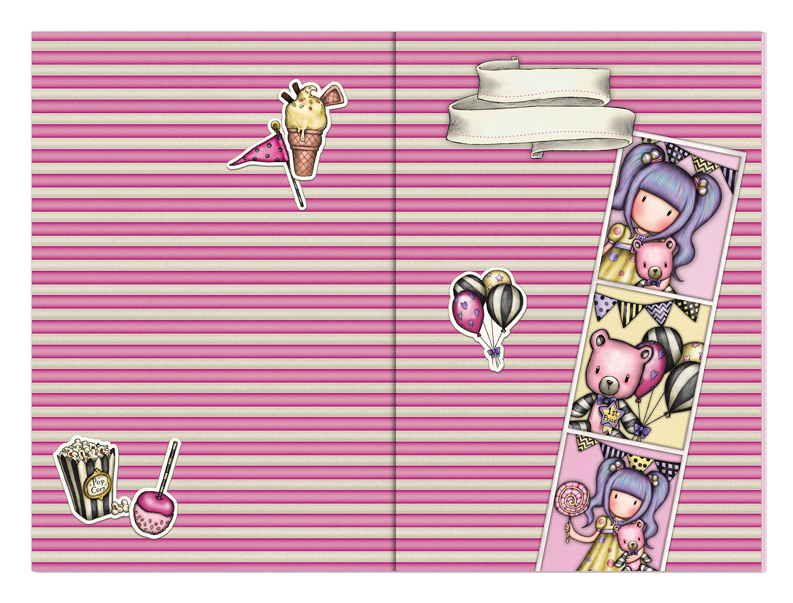 Set Diario Gorjuss Purrrrfect Love - Per Bambini E Ragazzi, Multicolore - Foto 2