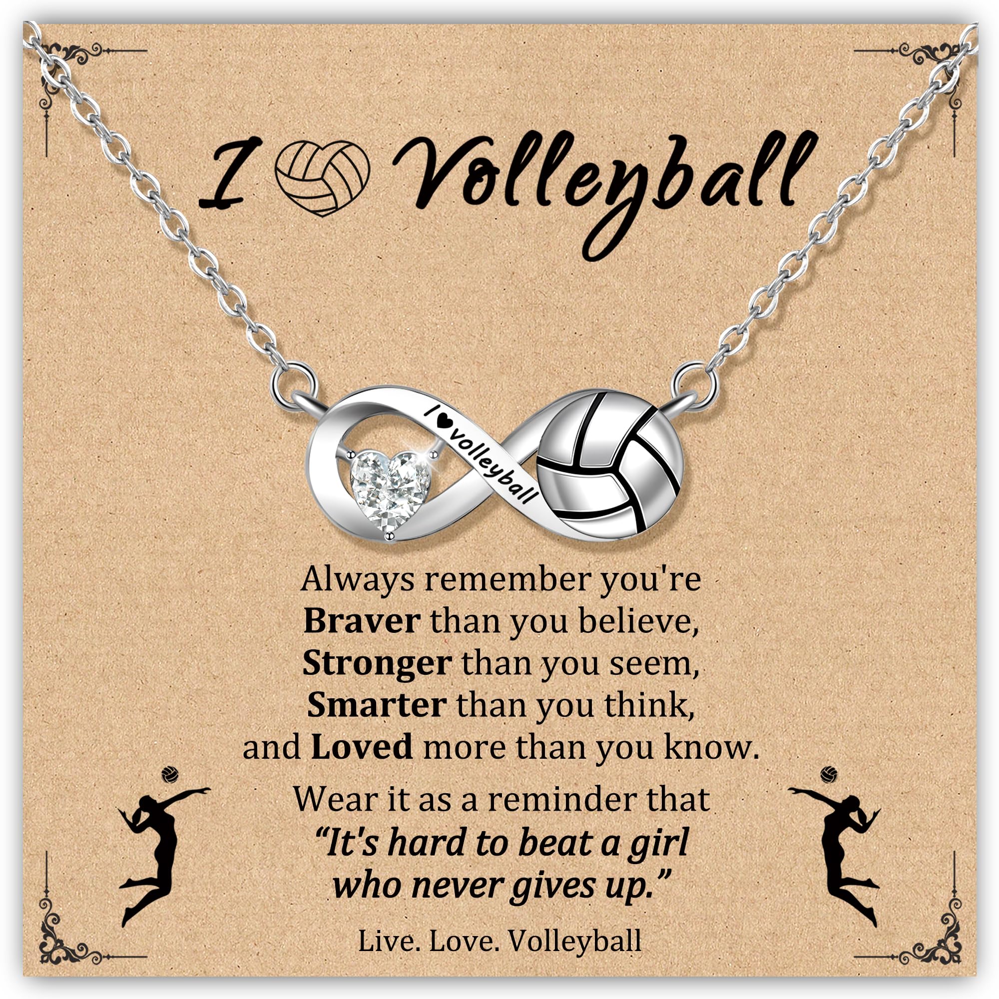 PEALICIOUS Silver Sport Necklace, Soccer Necklace Softball Volleyball Gifts