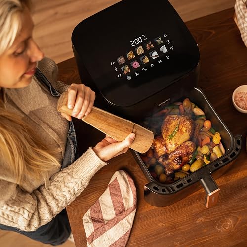 Cecotec Friteuse sans Huile avec Grill 6.5L Cecofry&Grill Smokin' 6500 Plus. 2200 W, Frit, Grille et Planche, Température Réglable 40-200ºC, Fumoir Intégré, Double Grill, 10 Menus, Fenêtre Frontale - 5