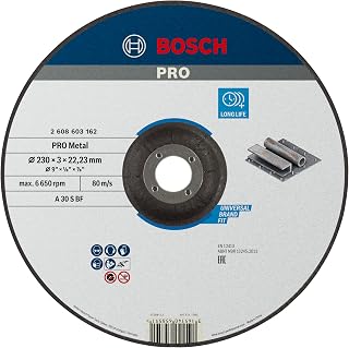 1x PRO Metal Longlife Cutting Disc for Large Angle Grinder and Bore 22.23 mm (for Steel, Ø 230 mm, Professional Accessory Large Angle Grinder)