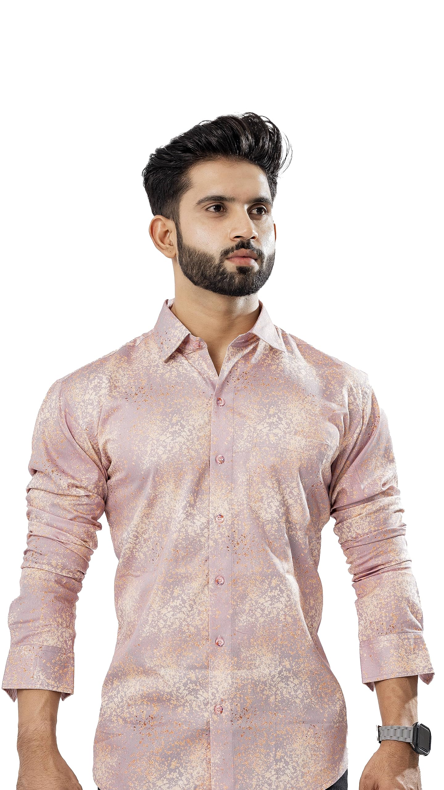 royaltail Pastel Purple Art Printed Premium Cotton Shirt-picture-49